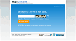 Desktop Screenshot of dechocolat.com